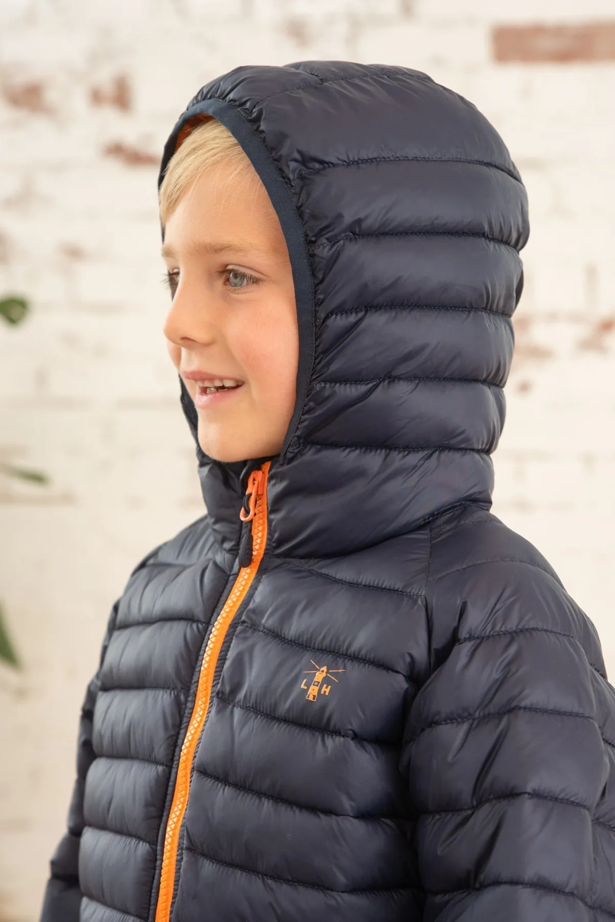 Carter Coat - Navy Orange