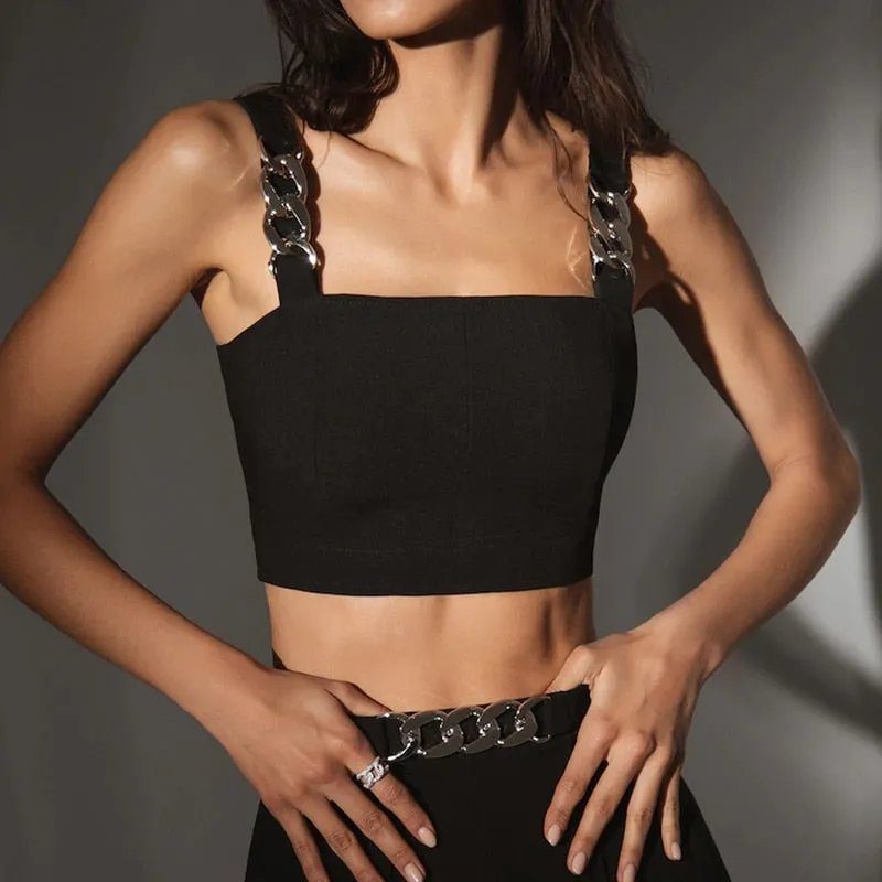 Chain Shoulder Strap Camisole