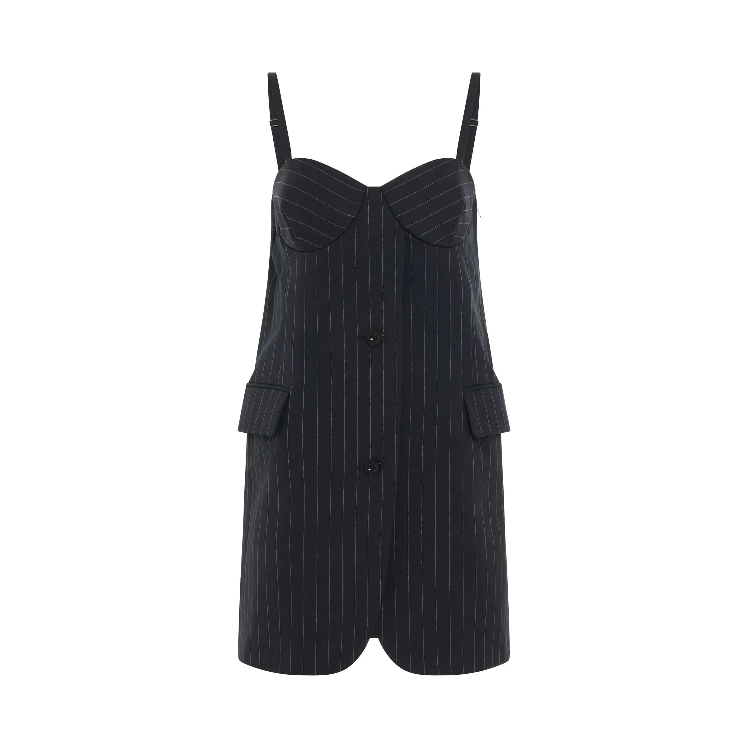 Chalk Stripe Camisole in Navy