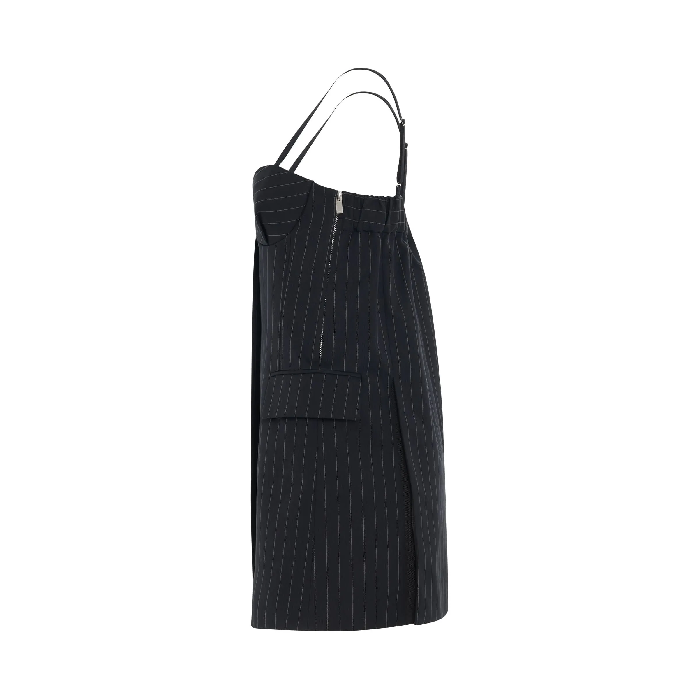 Chalk Stripe Camisole in Navy