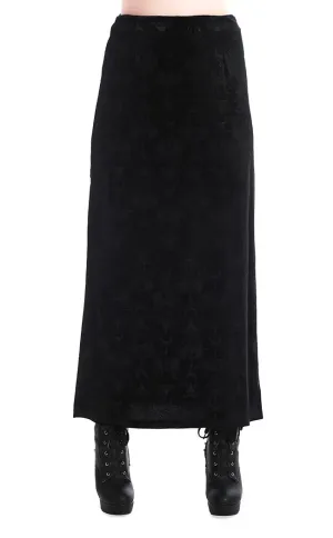 Chandelier Long Black Maxi Skirt