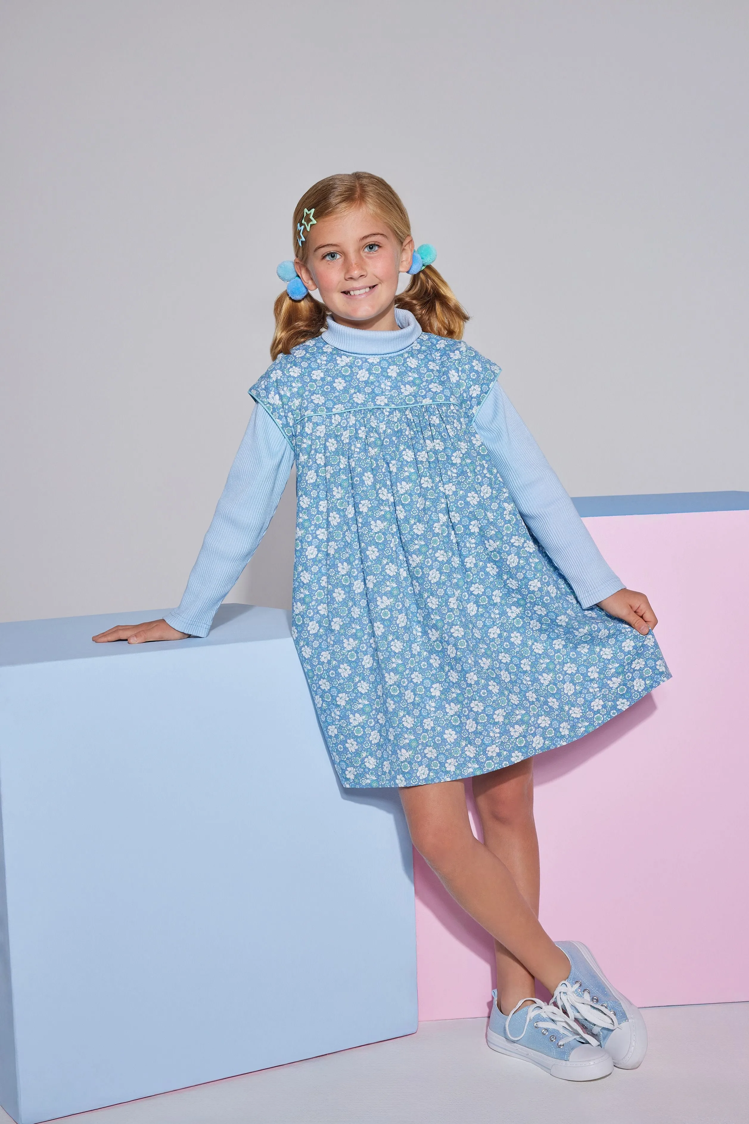 Charlotte Dress- Bedford Gardens Blue