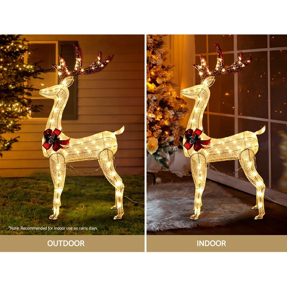 Christmas Lights Motif LED Rope Reindeer Waterproof Outdoor