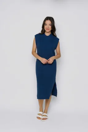 Cleo Sleeveless Sweater Dress - Cerulean