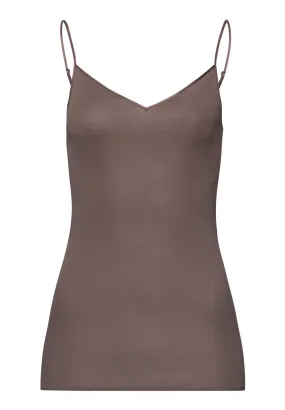 Cotton Seamless Cotton V-Neck Camisole | Stonewash 71601-2756