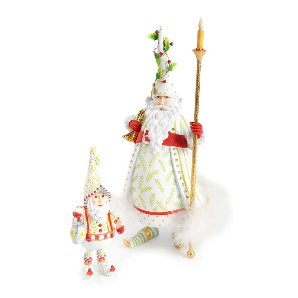 Dash Away Santa's Lantern Elf Ornament by Patience Brewster