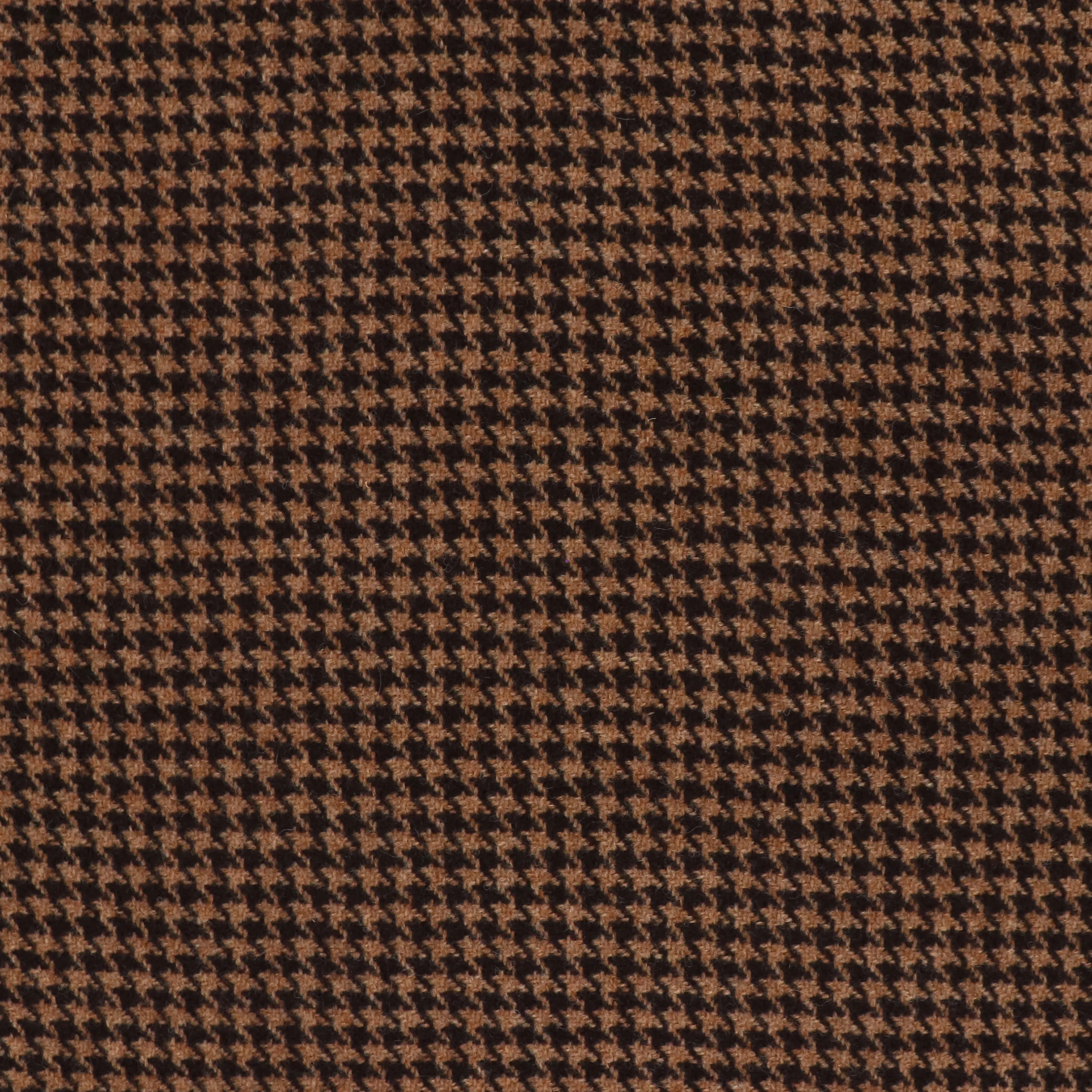 Deadstock Wool Coating - Chocolate Dogtooth