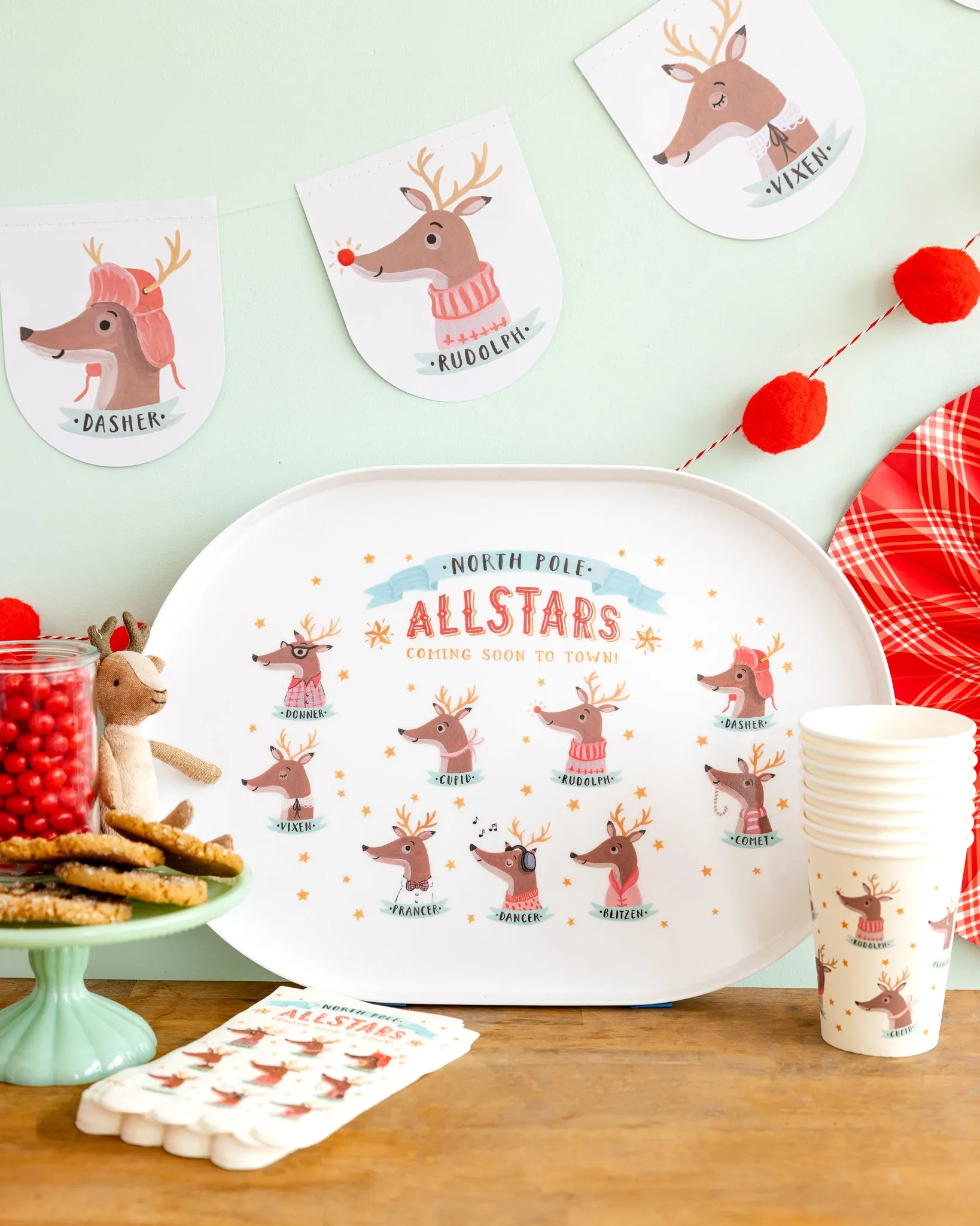 Dear Rudolph All Stars Paper Dinner Napkin