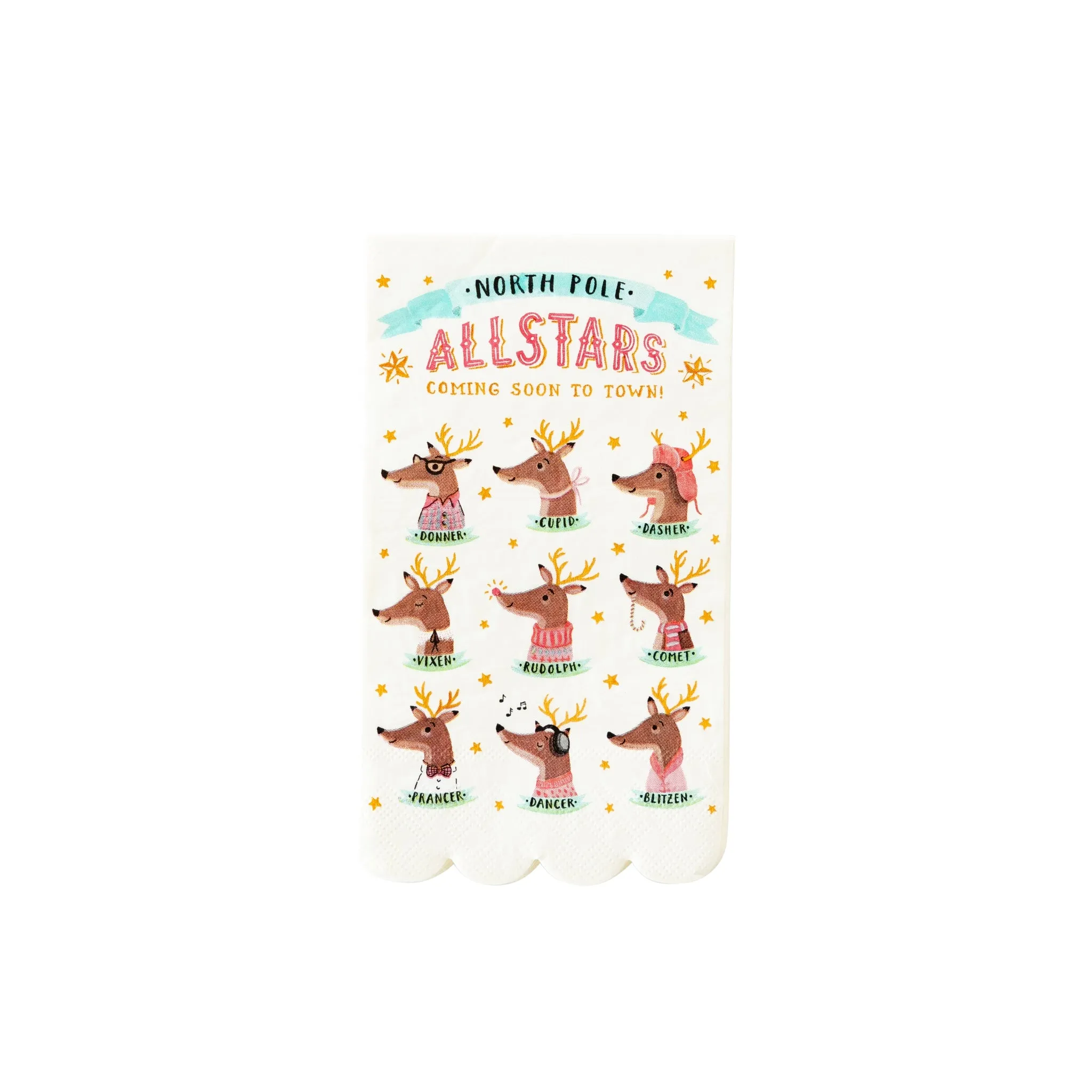 Dear Rudolph All Stars Paper Dinner Napkin