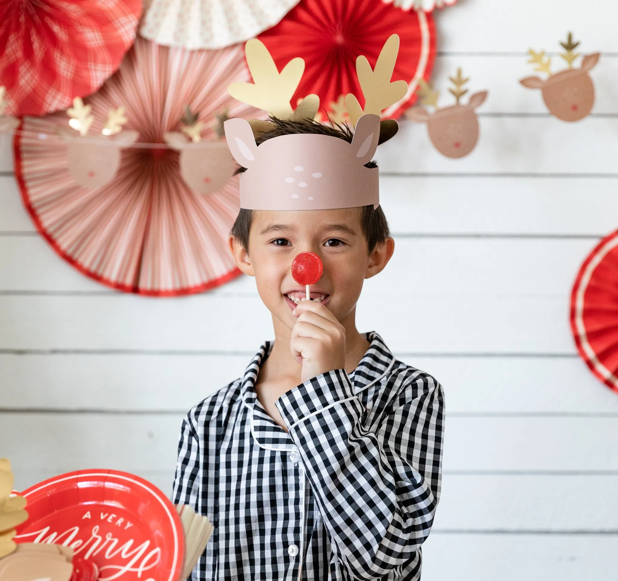 Dear Rudolph Reindeer Hat