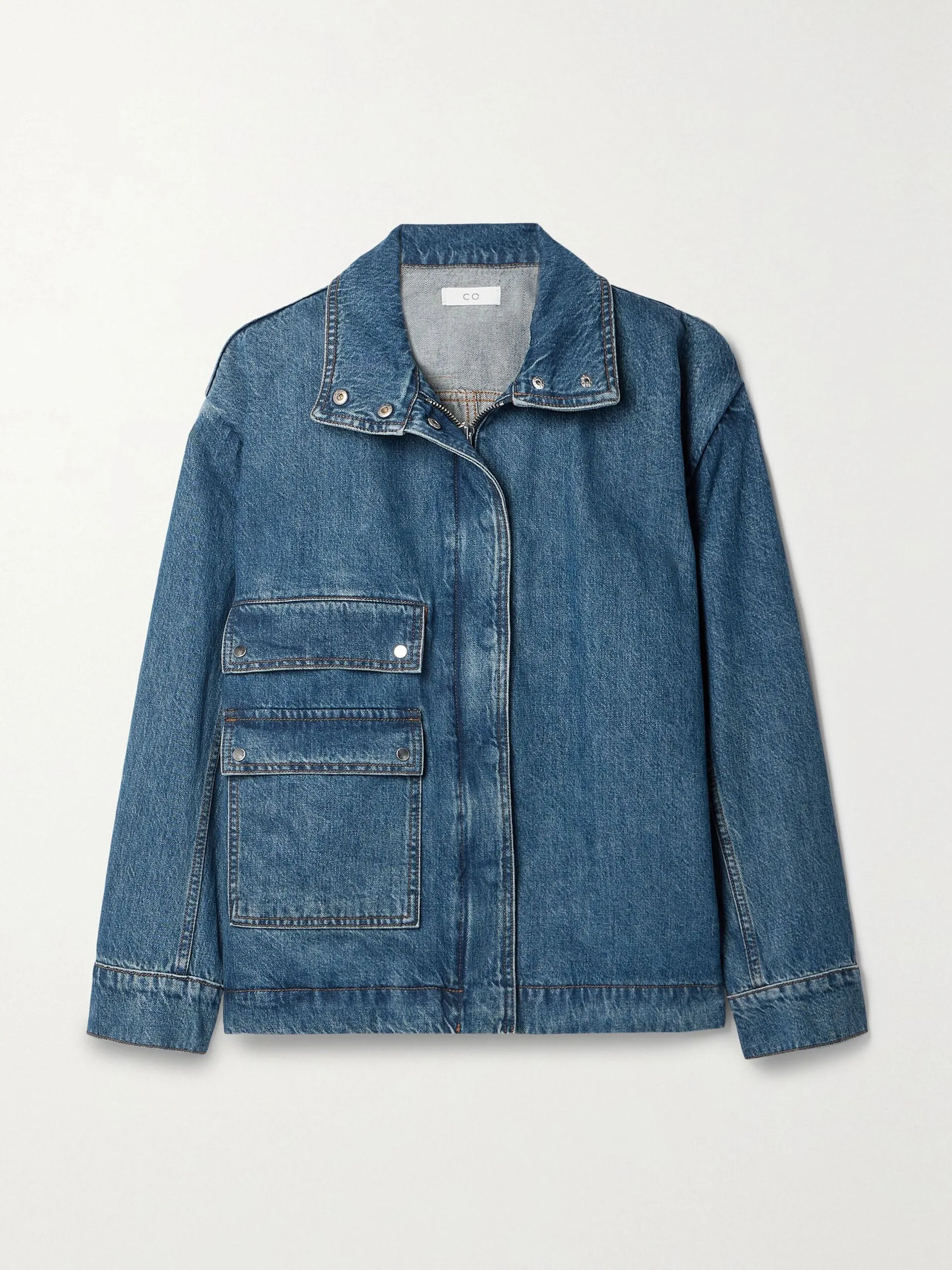 Denim bomber jacket