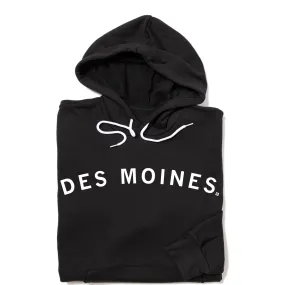 Des Moines Curved Logo Pullover Hoodie