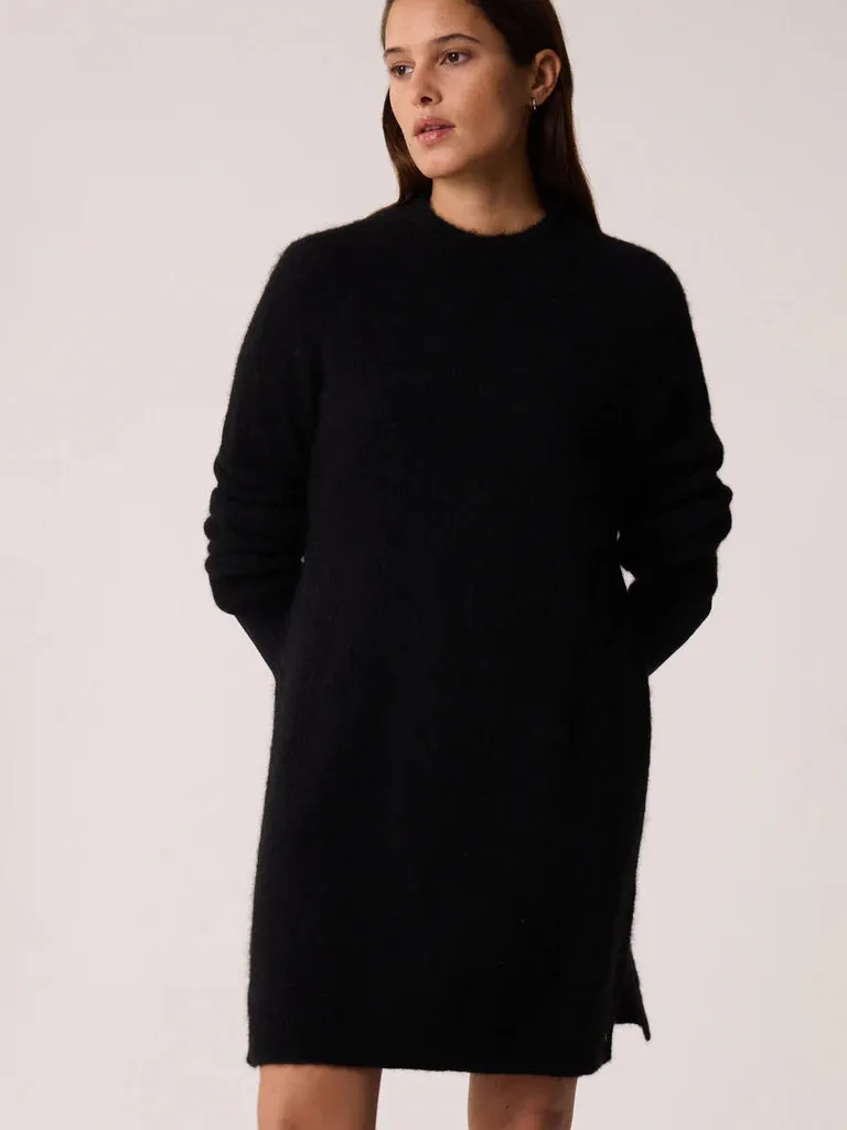 Des Petits Hauts Bemilie Knitted Dress in Black