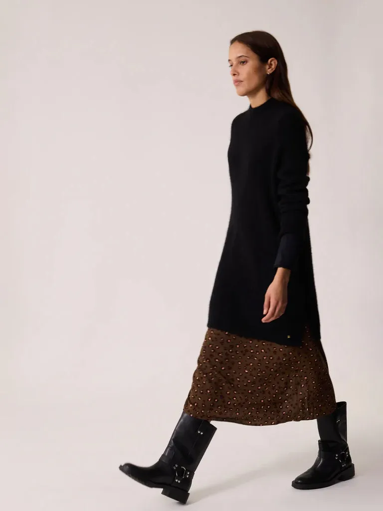 Des Petits Hauts Bemilie Knitted Dress in Black