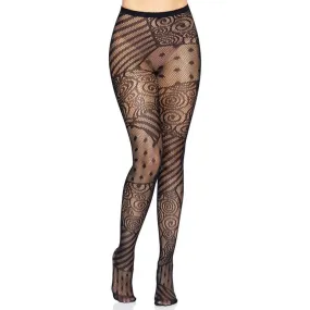 Doll Net Tights - One Size - Black