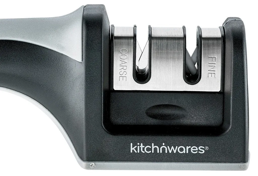 Easy Knife Sharpener 2 Stage Professional System - Sharpens Both Steel and Ceramic Knives