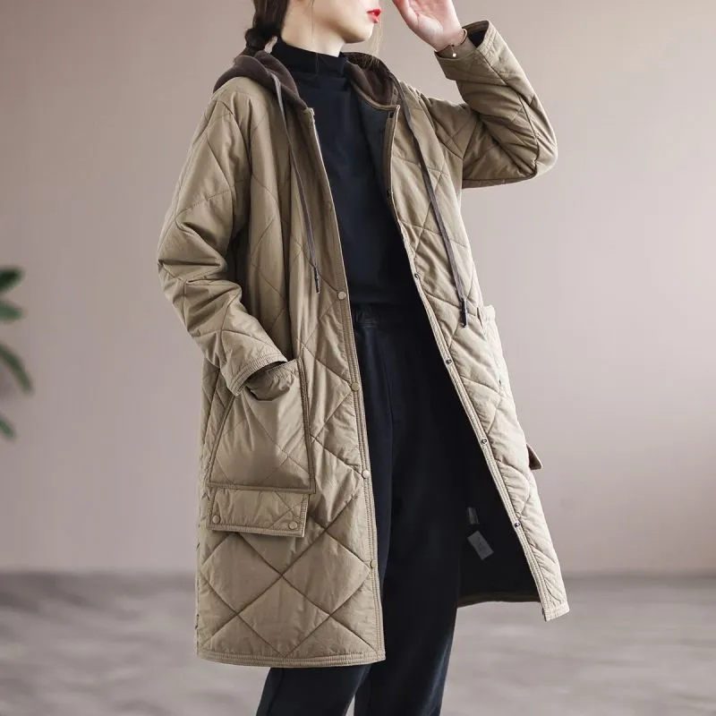 Effortless Long Quilted Coat