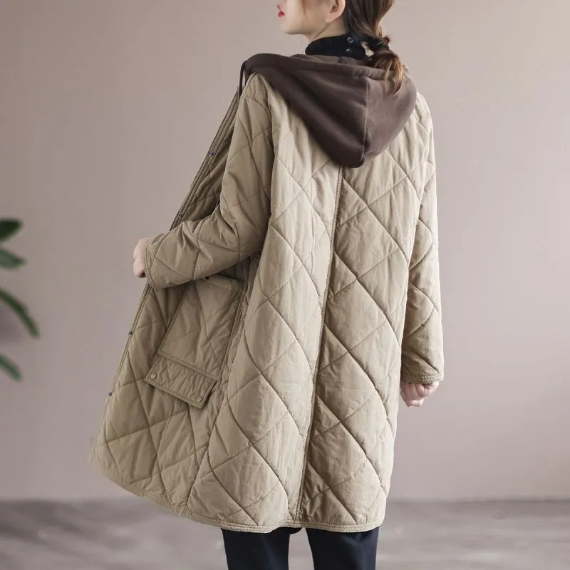 Effortless Long Quilted Coat