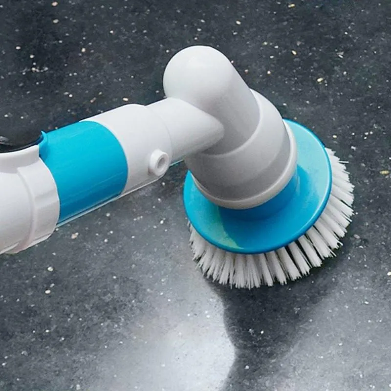 ELECTRIC POWER CLEANING SCRUBBER WITH EXTENSION HANDLE - Turbo Scrub Cleaning Brush Cordless Chargeable Bathroom Cleaner with Extension Handle Adaptive Brush Tub