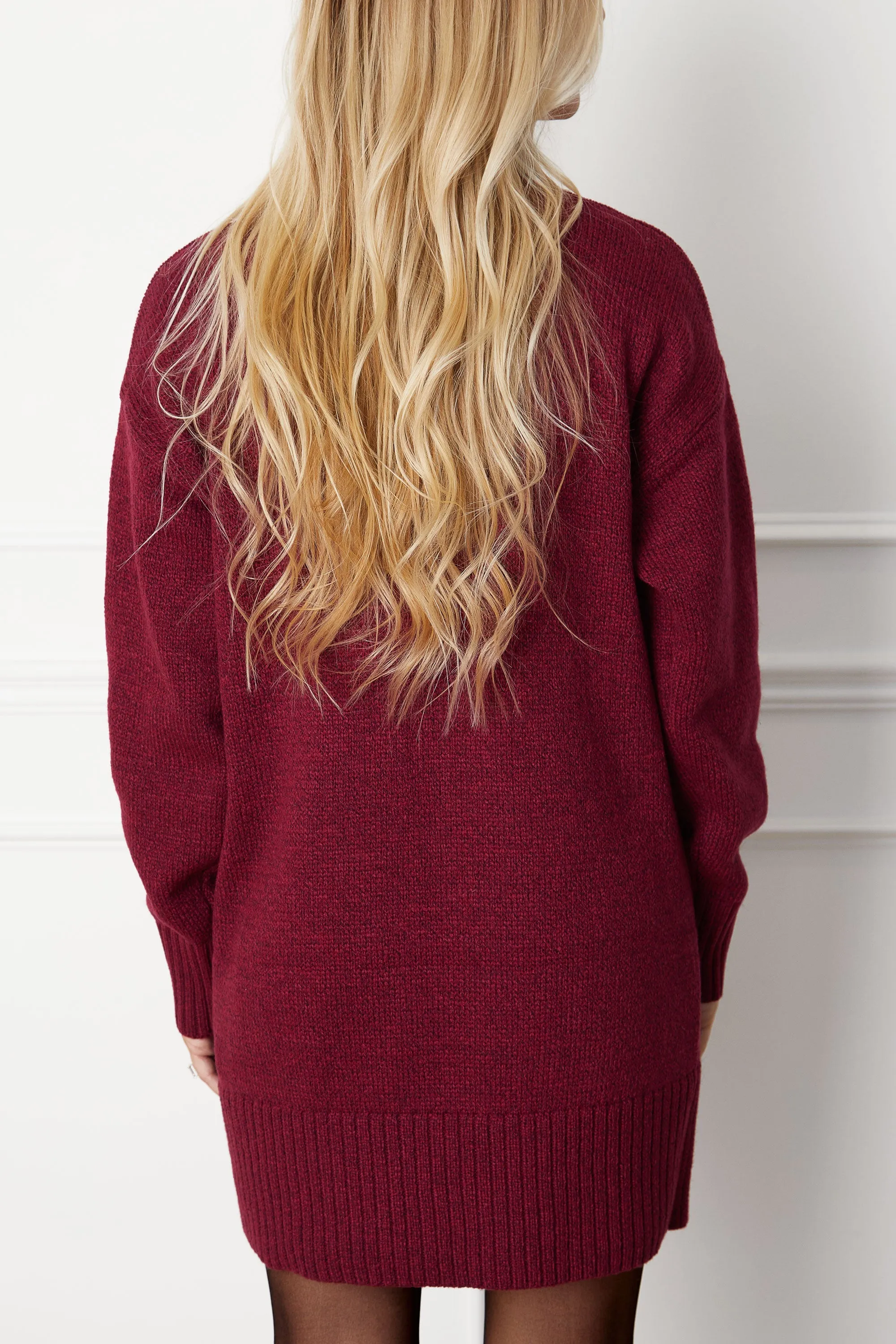 Emera Cabernet Turtleneck Sweater Dress