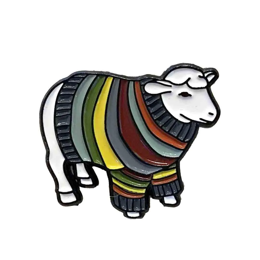 Enamel Pin - Sheep Sweater by Green Bird Press