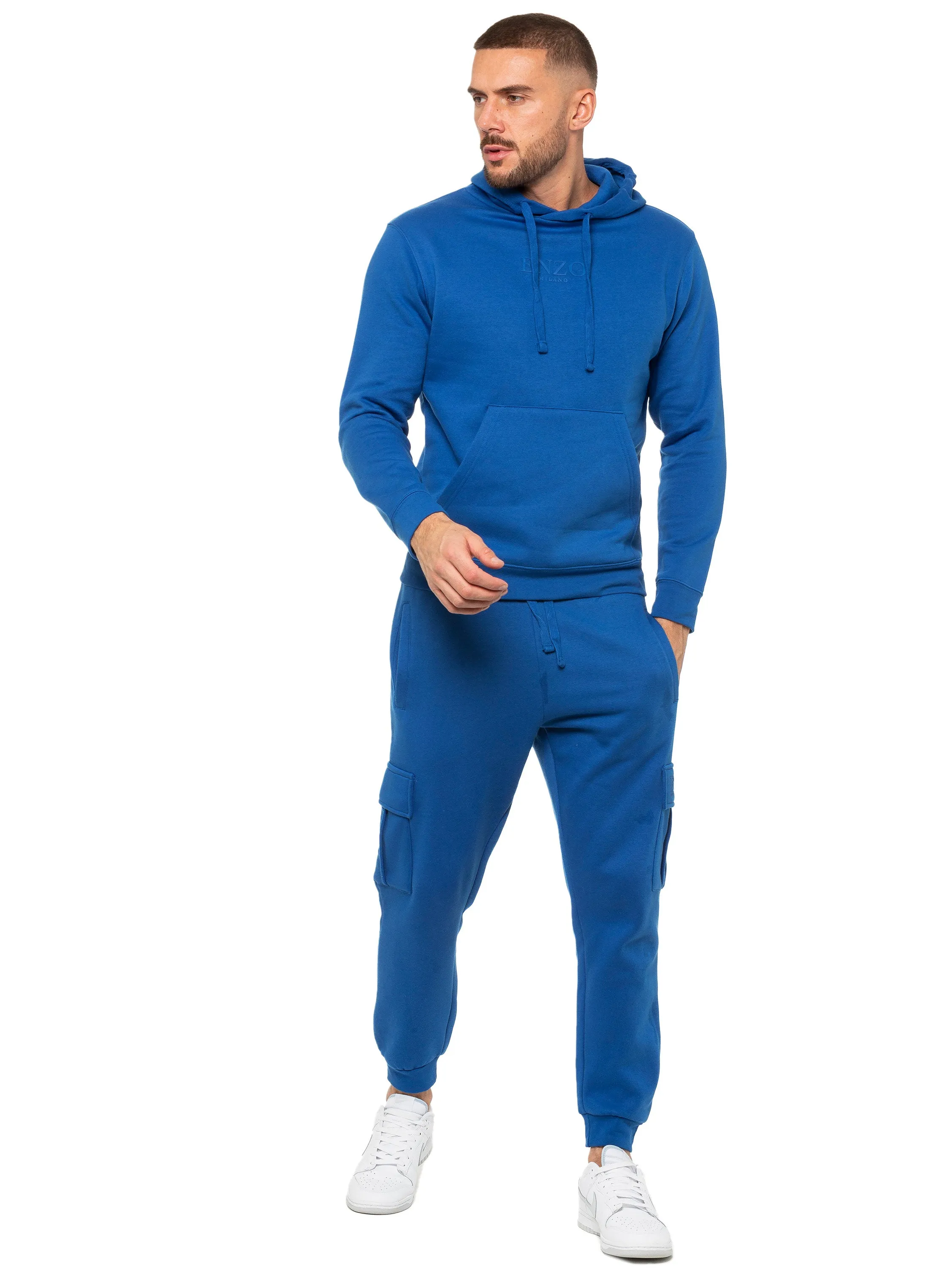 Enzo | Mens Pullover Hoodie Tracksuit Set