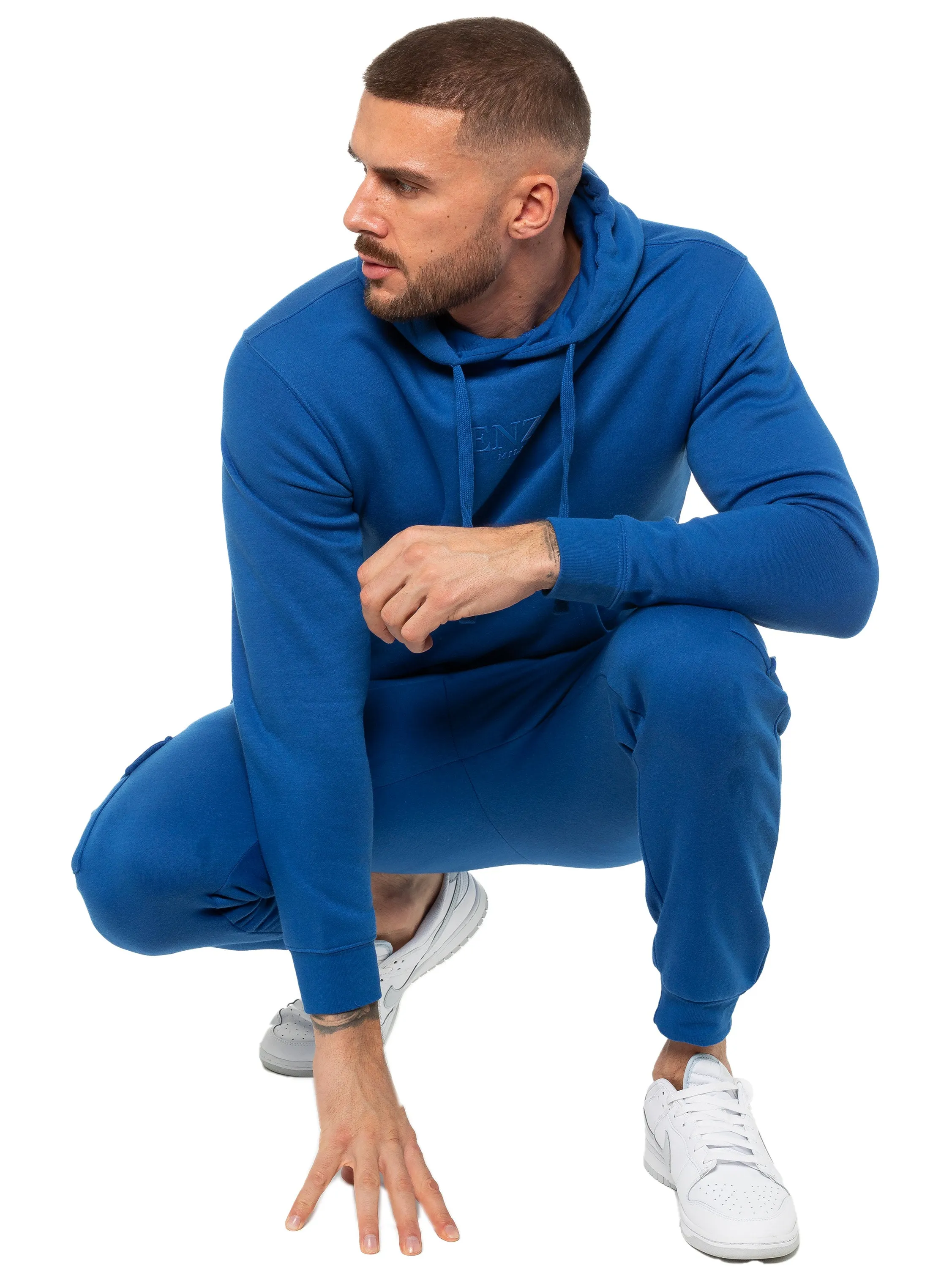 Enzo | Mens Pullover Hoodie Tracksuit Set