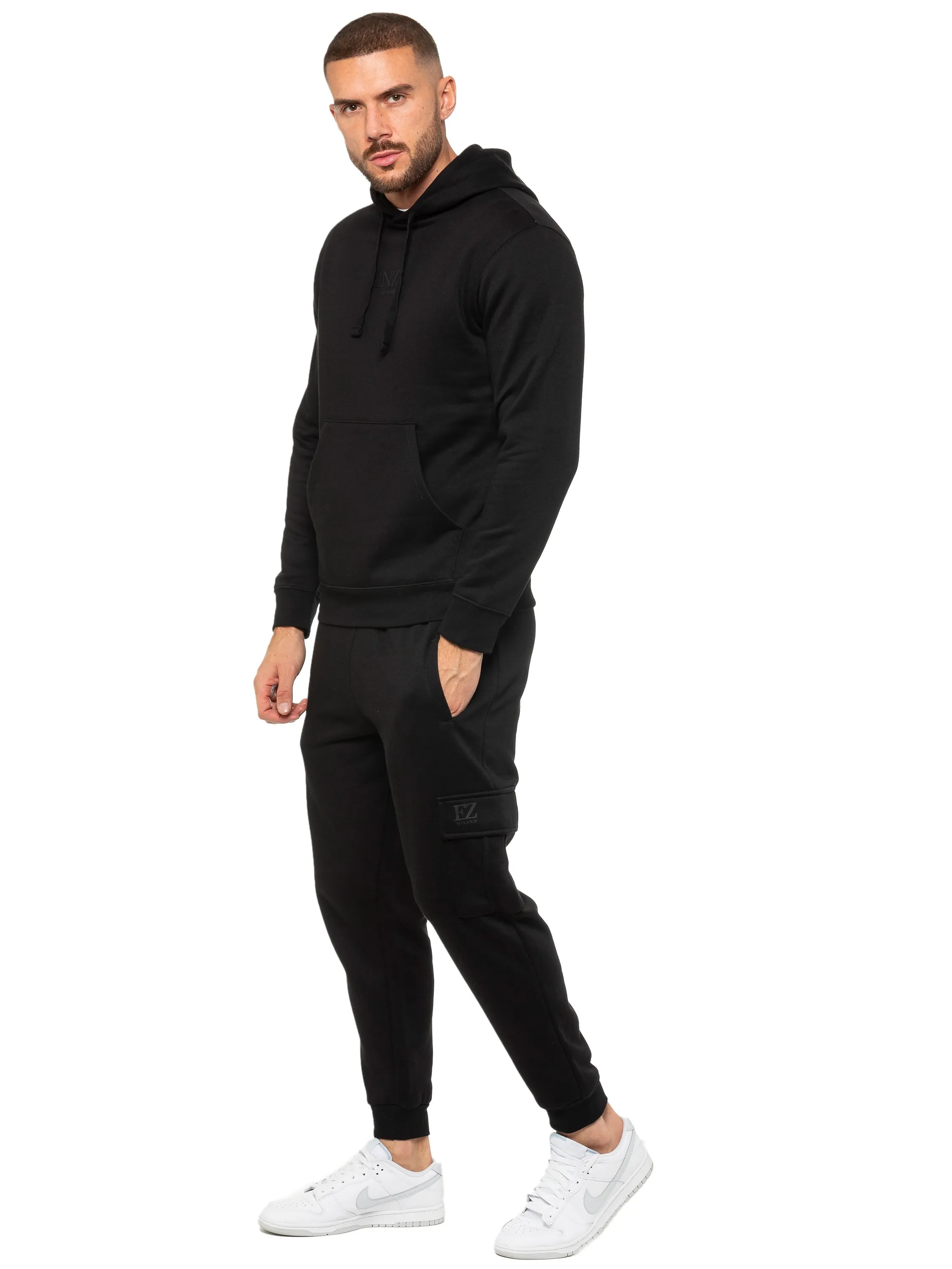 Enzo | Mens Pullover Hoodie Tracksuit Set