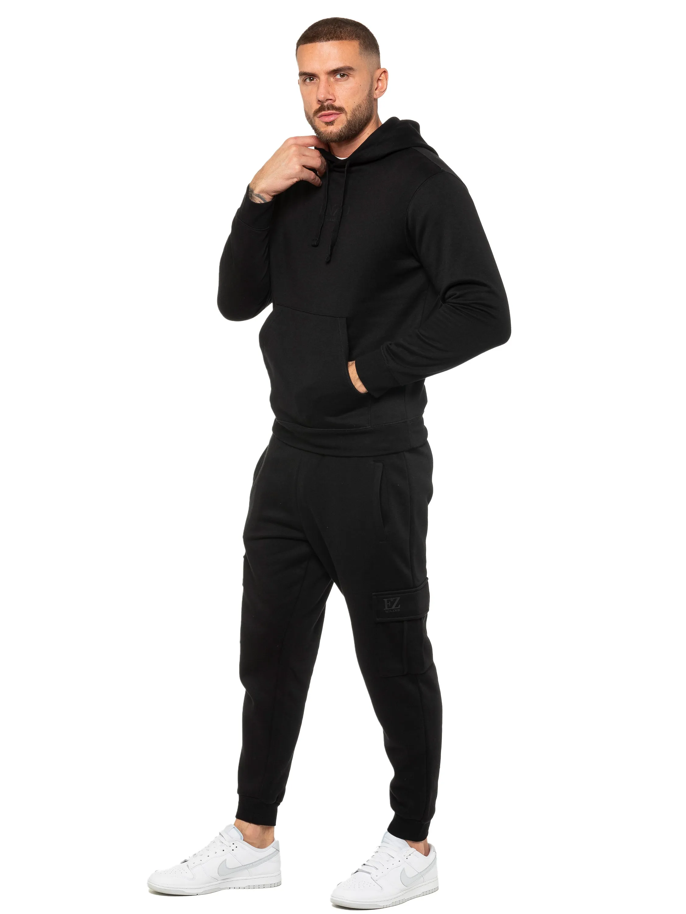 Enzo | Mens Pullover Hoodie Tracksuit Set