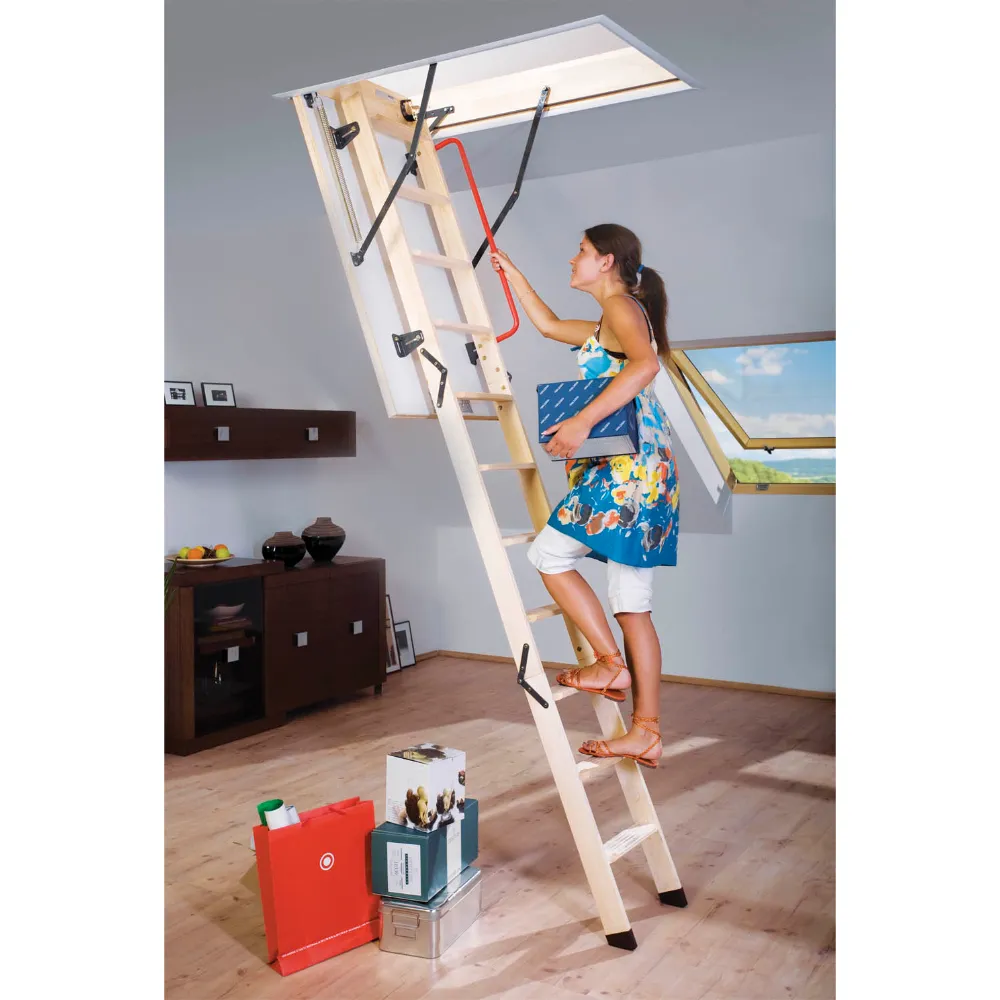 FAKRO LWK Komfort (60 x 120cm) - 3 Section Wooden Loft Ladder