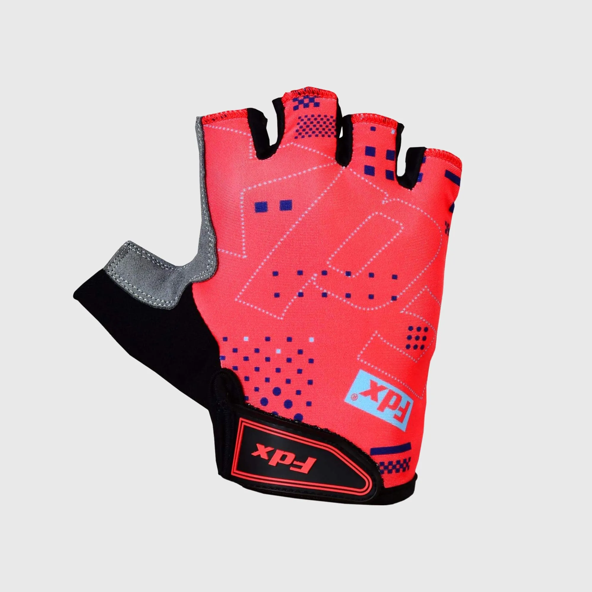 Fdx All Day Red Gel Padded Short Finger Summer Cycling Gloves