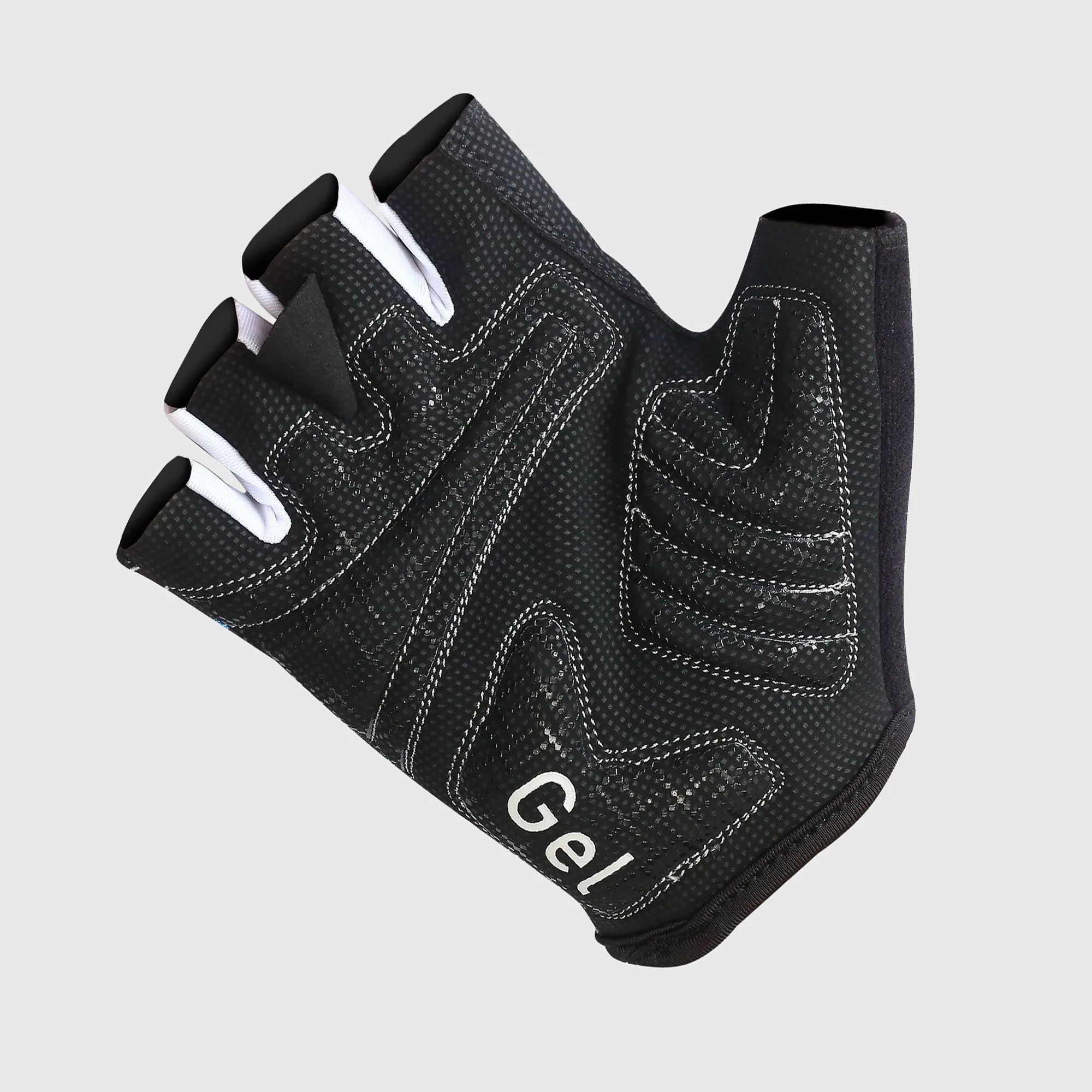 Fdx Vega Black Gel Padded Short Finger Summer Cycling Gloves