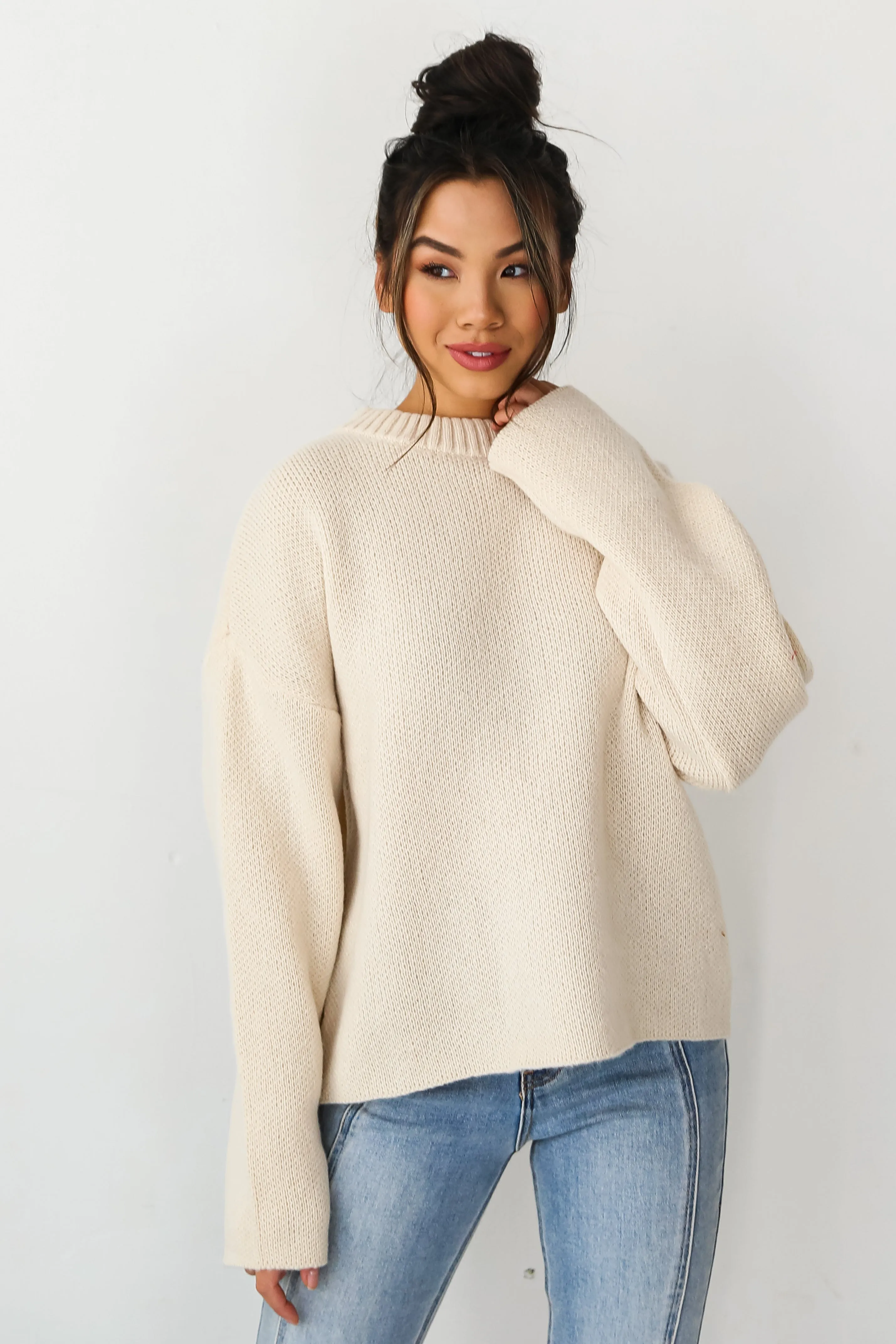 FINAL SALE - Hailey Oversized Sweater - DOORBUSTER