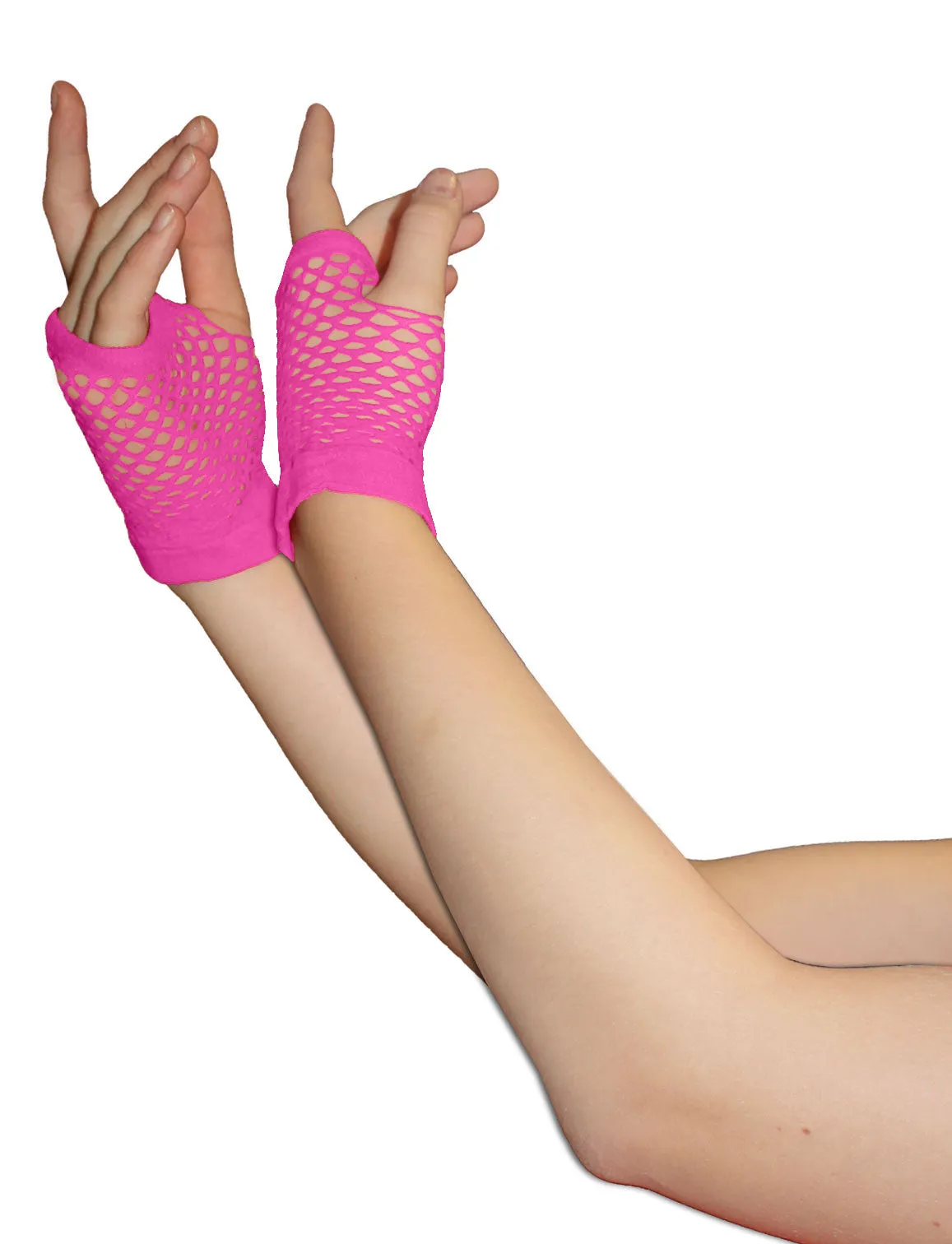 Fingerless Fishnet Gloves for Women for 80's Theme Party Halloween Cosplay Women Costume Accessories