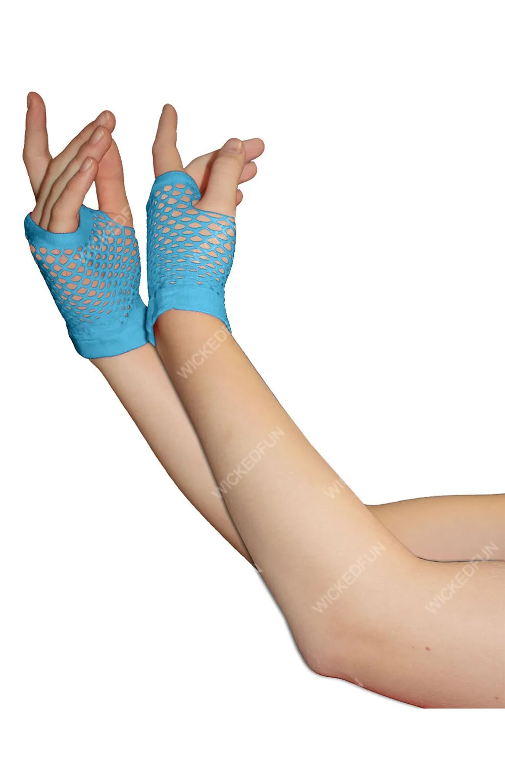 Fingerless Fishnet Gloves for Women for 80's Theme Party Halloween Cosplay Women Costume Accessories