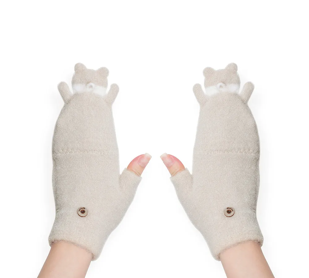 Fingerless Ultra Plush Knit Bearling Gloves