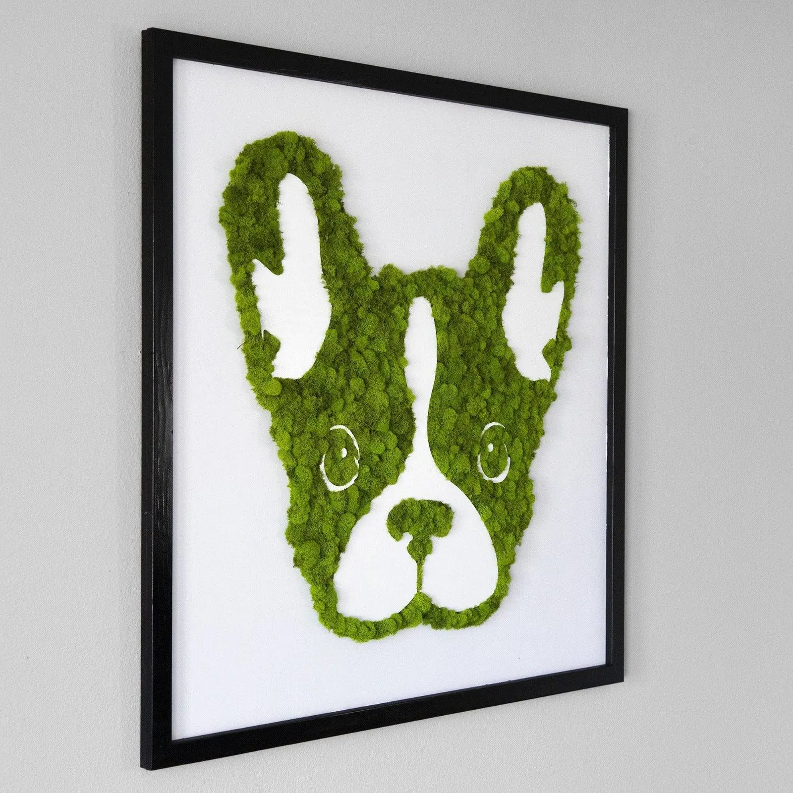 French Bulldog Moss Wall Art