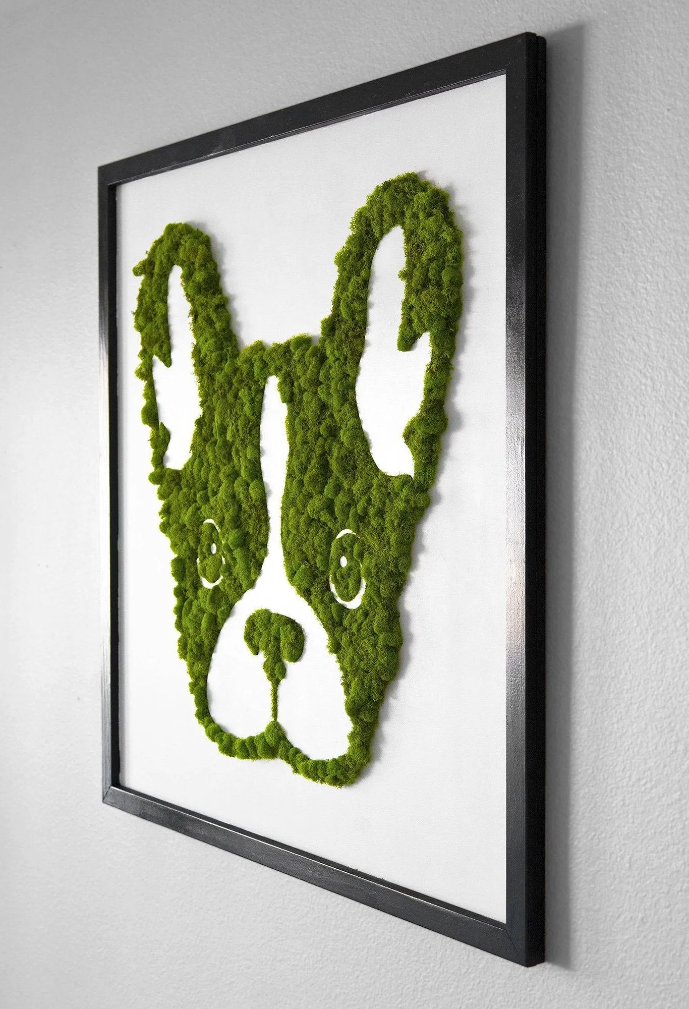 French Bulldog Moss Wall Art