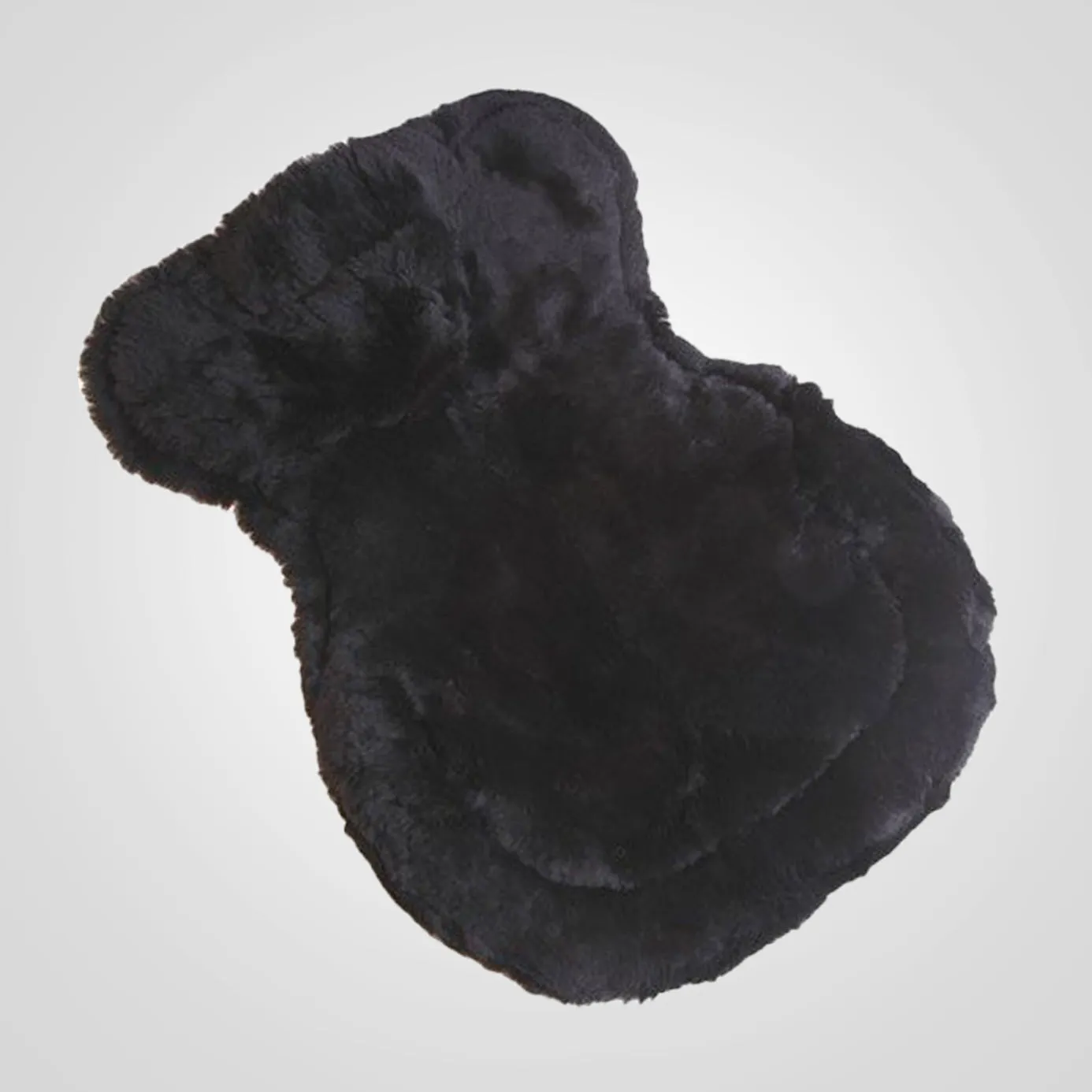 Gel-Eze Gel Full Sheepskin Saddle Pad -  Black