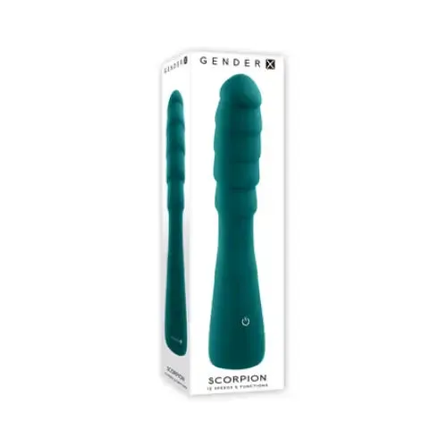 Gender X Scorpion Teal Rechargeable Silicone Vibrator