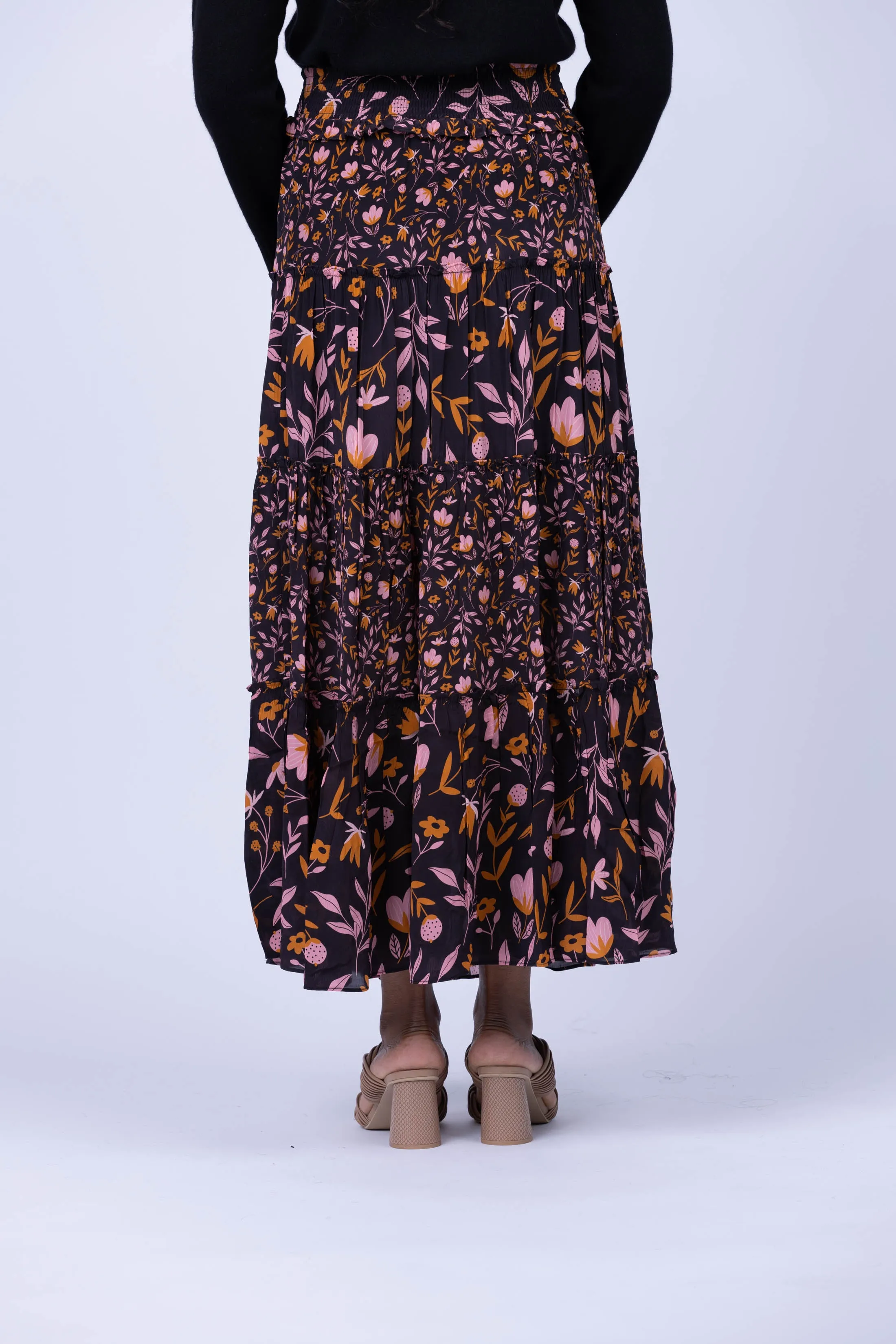 Gilner Farrar Andra Skirt in Cascading Floral