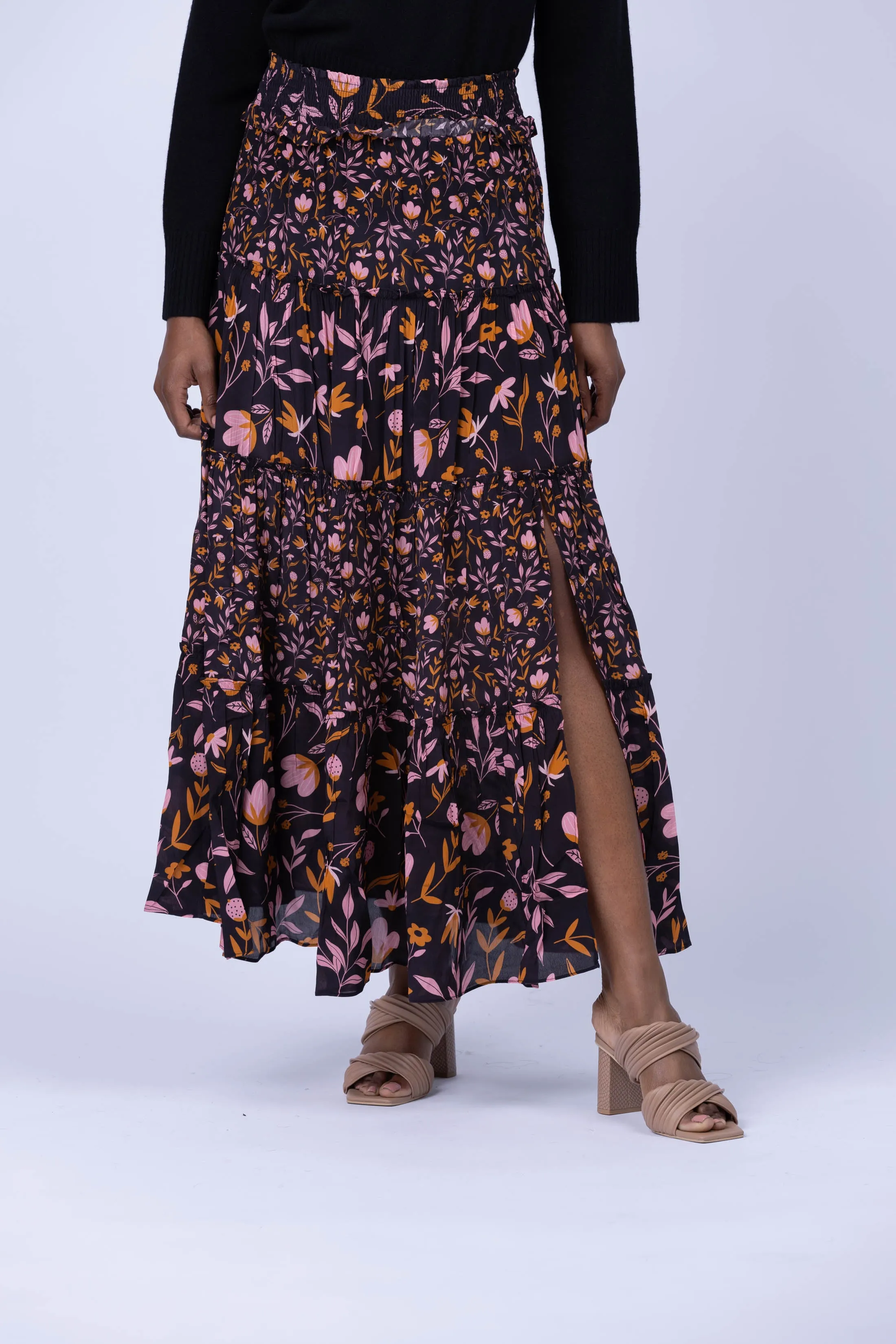 Gilner Farrar Andra Skirt in Cascading Floral