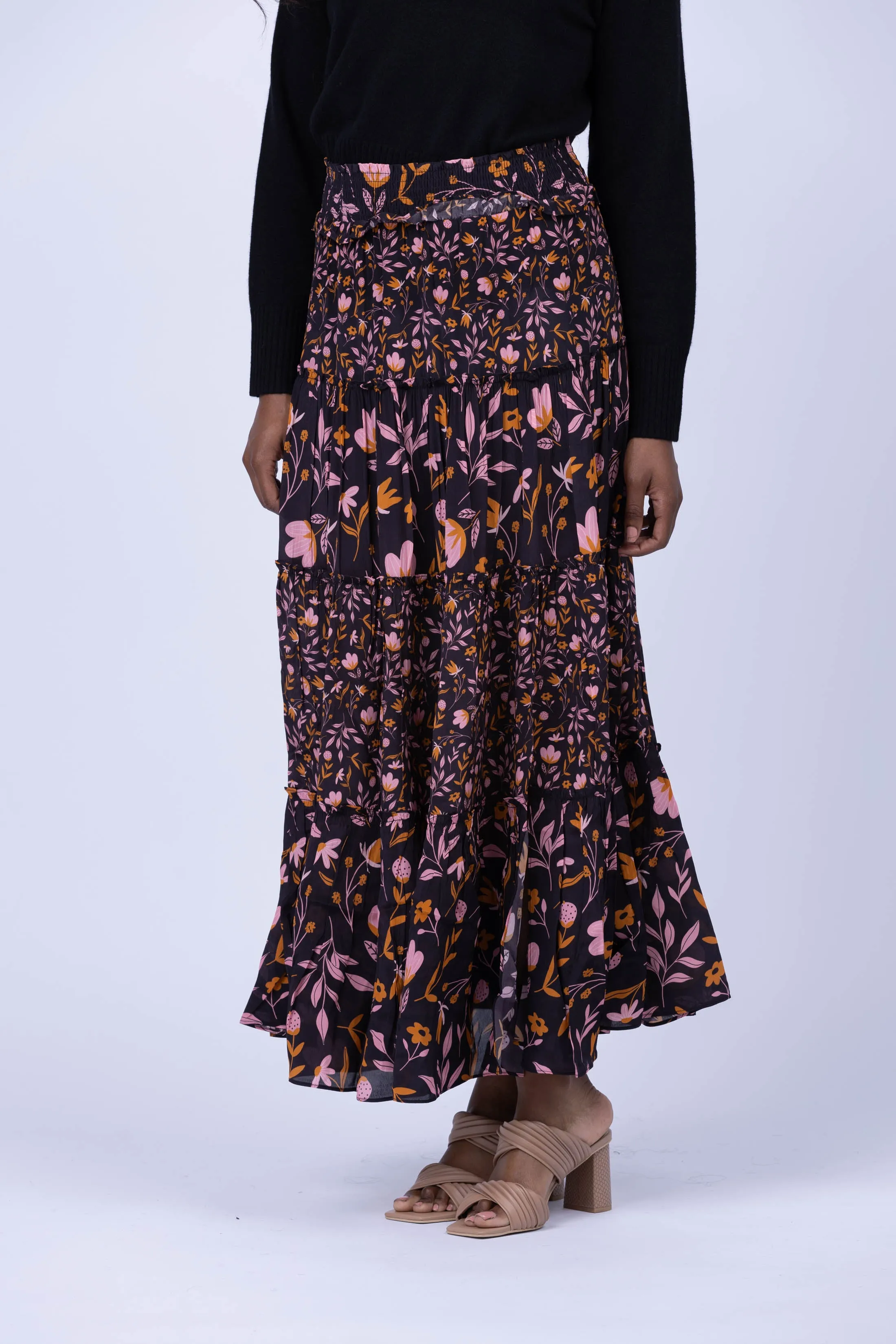 Gilner Farrar Andra Skirt in Cascading Floral