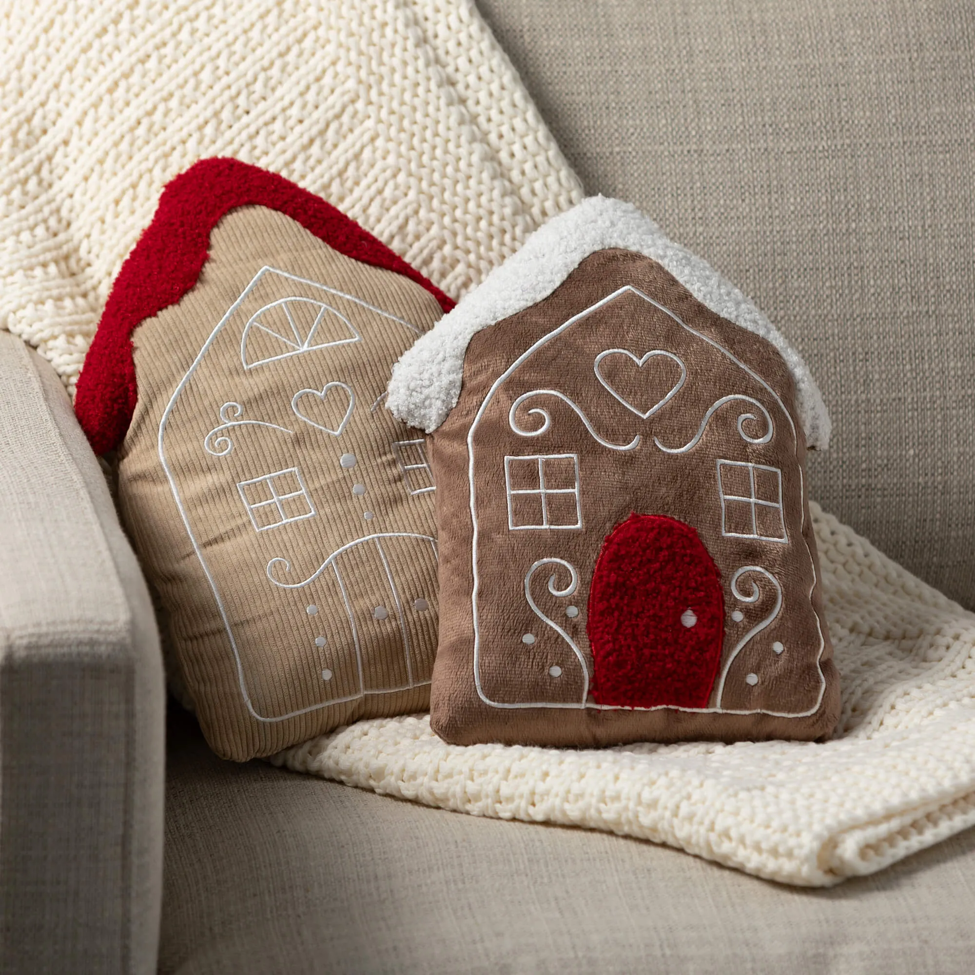 Gingerbread House Pillows