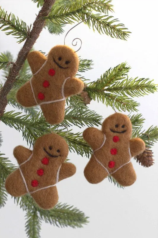 Gingerbread Men Christmas Tree Ornaments