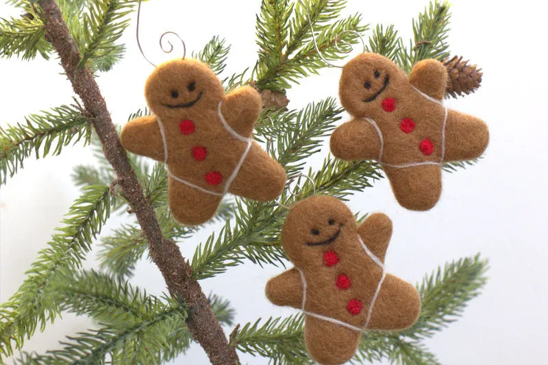 Gingerbread Men Christmas Tree Ornaments