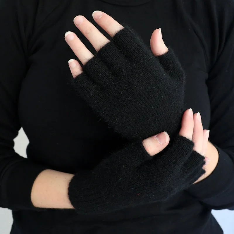 Gloves Fingerless Possum Merino