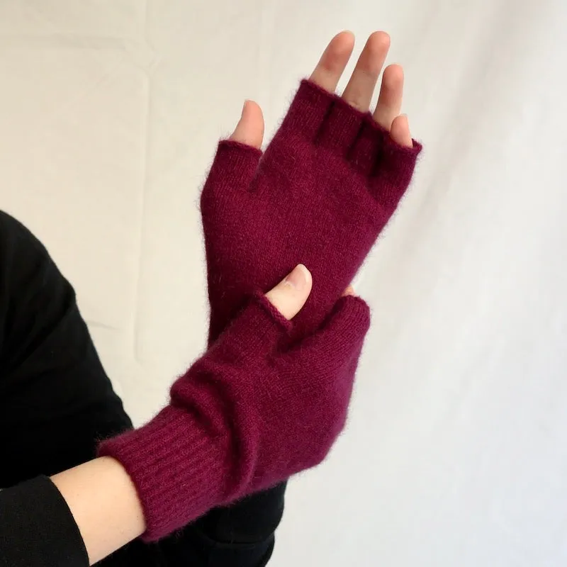 Gloves Fingerless Possum Merino