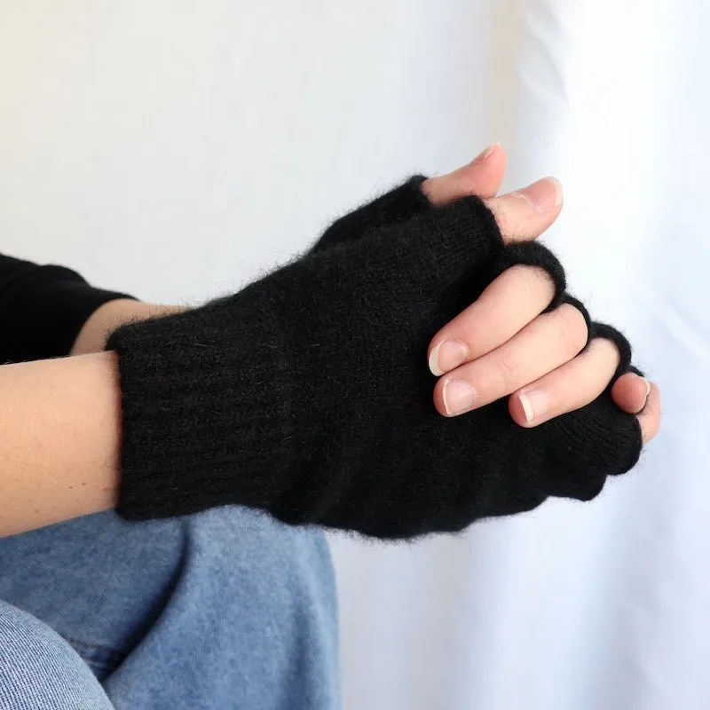 Gloves Fingerless Possum Merino