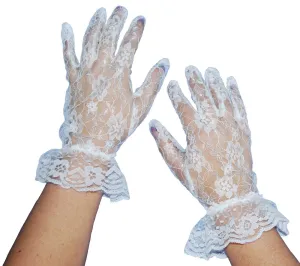 Gloves White Lace